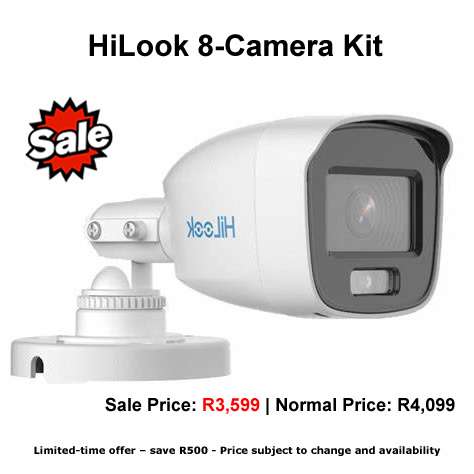 Hilook Camera 8x 2MP CCTV DIY Star Security Spikes Cape Town Sales
