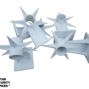 Flat Bracket – White White flat brackets for secure and stable Star Security Spikes® mounting.