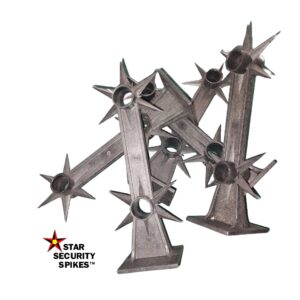 Double-Row Bracket Durable bracket for securely mounting two rows of Star Security Spikes® and enhancing wall protection.