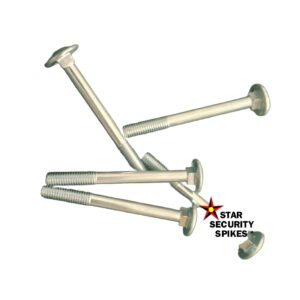 Bolts necessary to secure concrete bracket or wooden fencing